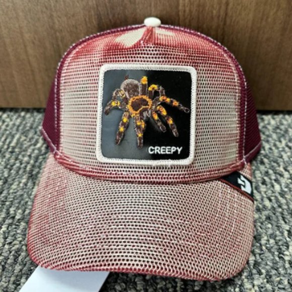 Goorin Bros Animal Farm Trucker Baseball Hat Cap Maitika Creepy Spider Tarantula